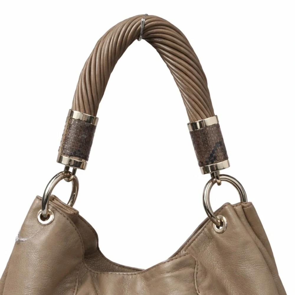 Michael Kors Tan Pebbled Leather Hobo Shoulder Bag